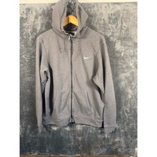 VTG Y2K Nike Full Zip Hoodie/Hooded Sweatshirt Men s XL Gray Blue Tag