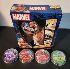 Captain Marvel Transfer Putty by Crazy Aaron's Plus 4 Scentsory Putty NEW 
