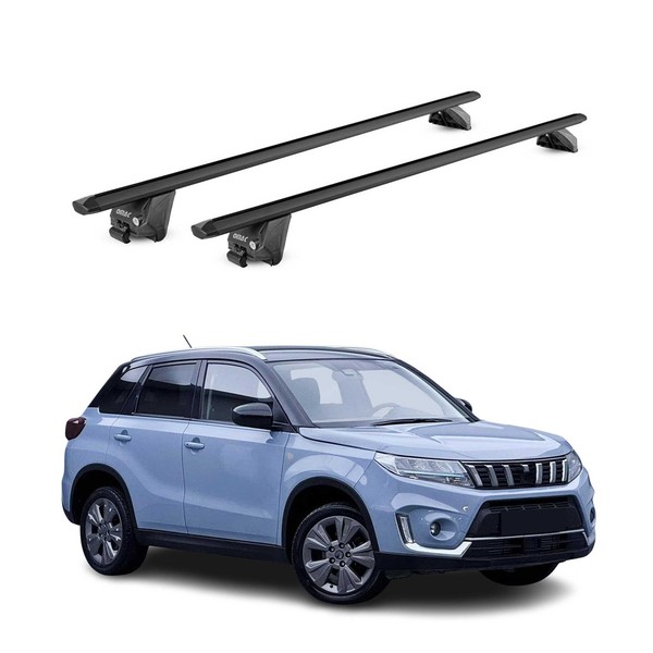 DachträGer GrundtäGer FüR Suzuki Vitara Mk4 2015-2026 100Kg Alu Schwarz 2X Abe-image