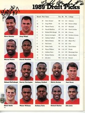 Steve Atwater Bobby Humphrey Autographed Denver Broncos Yearbook Beckett 55765