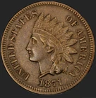 1871 INDIAN HEAD CENT/PENNY AU Possible MS BOLD N BRILLIANT STRIKE