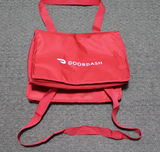 NEW Doordash Dasher Delivery Insulated Soft-Sided Zippered Bag Red 14x14x9