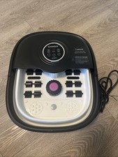 KNQZE Collapsible Foot Spa Bath w/ Heat Remote Temperature Control Bubbles 