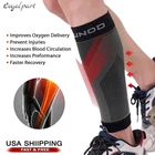 Calf Sleeves Leg Support Compression Socks Running Shin Splint Varicose Vein New