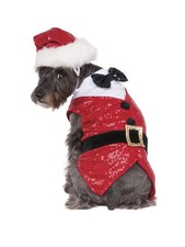 Sequin Santa Pet Costume Suit