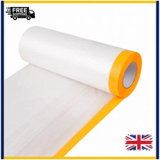 Pre-taped Masking Paper Car Painter Spray Paint Protect Film Dustproof 55CM*20M✅