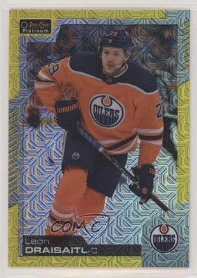 2020-21 O-Pee-Chee Platinum Yellow Traxx 70/249 Leon Draisaitl #2 0hh2