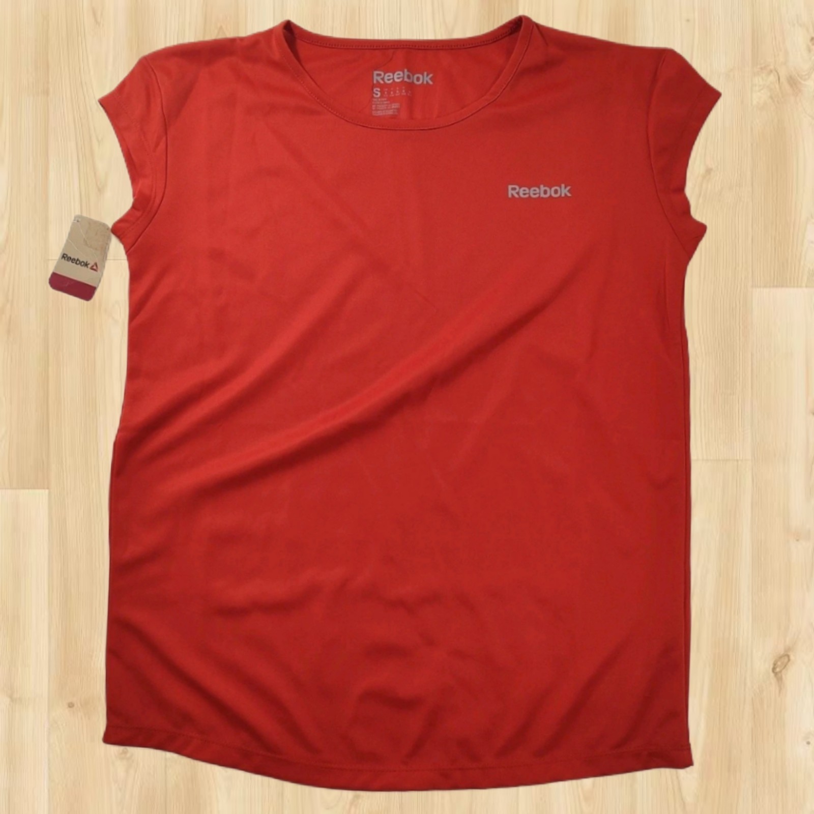 NUEVO REEBOK Maillot de Ciclismo Bicicleta Roja Hombre Talla Pequeño