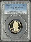 1976-S PROOF WASHINGTON SILVER QUARTER PCGS PR69 DCAM 03XD26