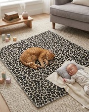 Manta polar con estampado de gato leopardo ZooFleece 60X60"