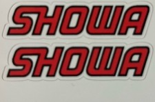 2pc 2 Showa Waterproof Vinyl Decal Stickers Atv Dirtbike Mx Forks Suspension