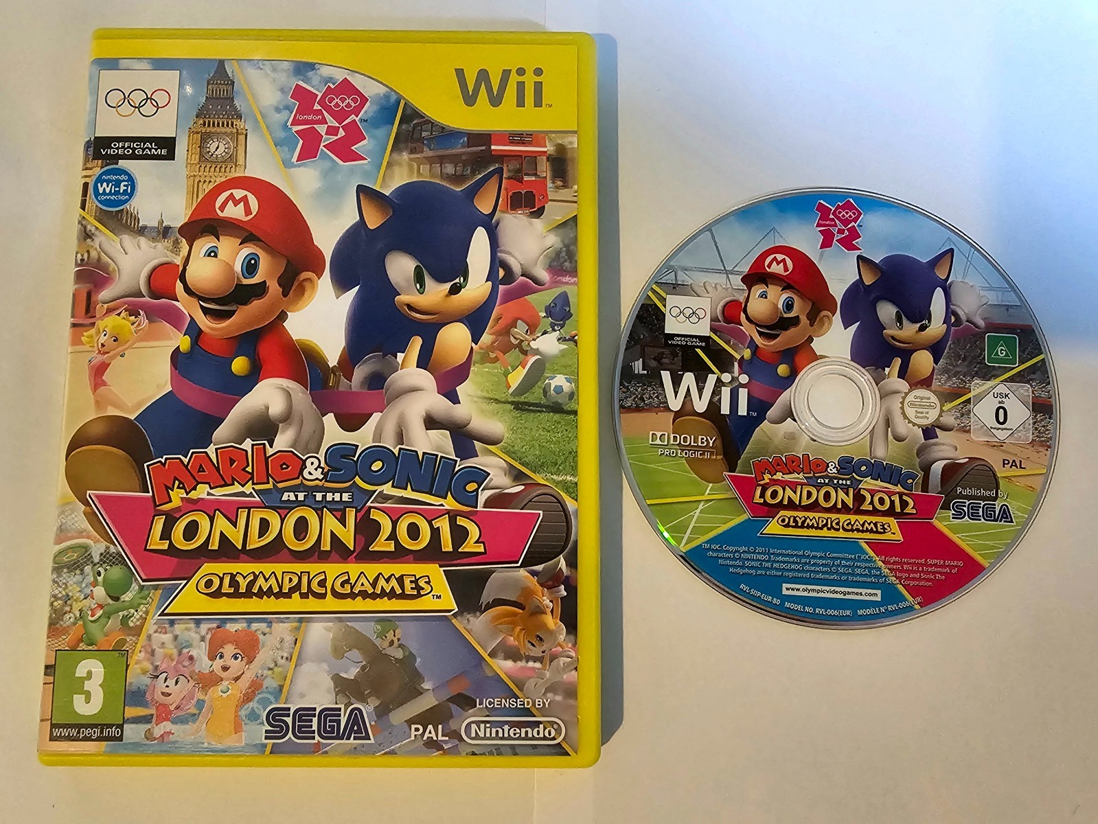 Mario & Sonic At The London 2012 Olympic Games - Nintendo Wii Game And