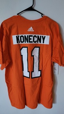 adidas  NHL T-Shirt Philadelphia Flyers Travis Konecny Orange Men's 2XL