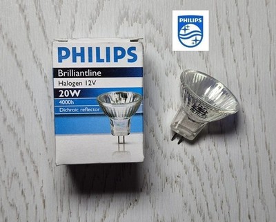 Philips 20W GU4 Halogen 30 Grad Reflektor Strahler 690 cd 3000 K Brillantline