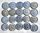 Mixed Lot 1965 - 1969 40% Silver Kennedy Half Dollar Roll of 20 + FREE SHIPPING