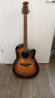 Applause by Ovation AE27 Electro Acoustic Guitar brown Sunburst Roundback VGC