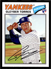 2018 Topps Archives Gleyber Torres Rookie Card #164 - New York Yankees. rookie card picture