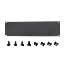 Image of 1 Set 3U Blank Panel with Screws and Nuts for 19 Inches Enclosure Server