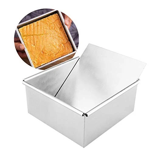 1 PCS 8x8x3 Inch Square Cheesecake Pan Aluminum Removable Bottom Baking