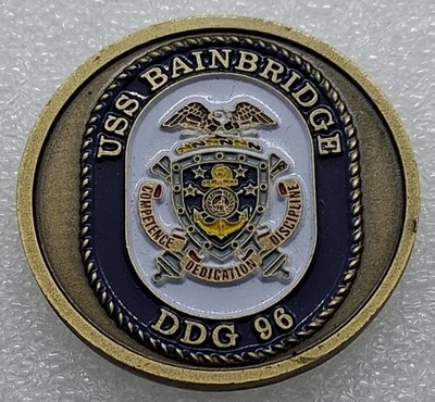 USS Bainbridge DDG-96 Challenge Coin