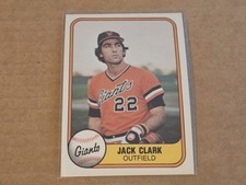 1981 Fleer #433 Jack Clark San Francisco Giants Nmmt