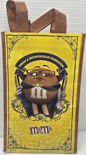 M  M's REUSABLE HALLOWEEN TRICK or TREAT BAG TOTE 2019 BROWN VAMPIRE
