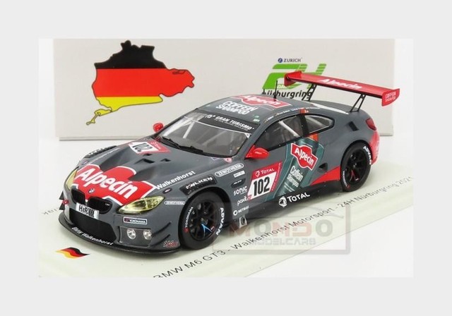 1:43 SPARK Bmw 6-Series M6 Gt3 #102 24H Nurburgring 2021 Muller Von Bohlen SG760