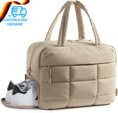 BAGSMART Puffer Reisetasche, Kleine Sporttasche Für Damen, Wasserabweisender Wee