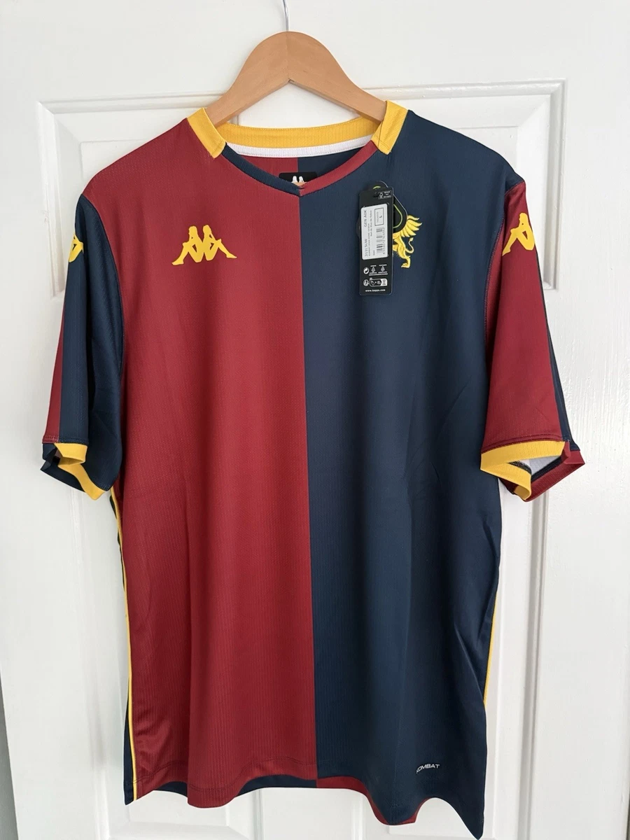 Camiseta visitante de fútbol Genoa Calcio FC 2001-2002 (L) #18 Errea