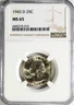 1943-D Washington Quarter NGC MS65 #GA6-10