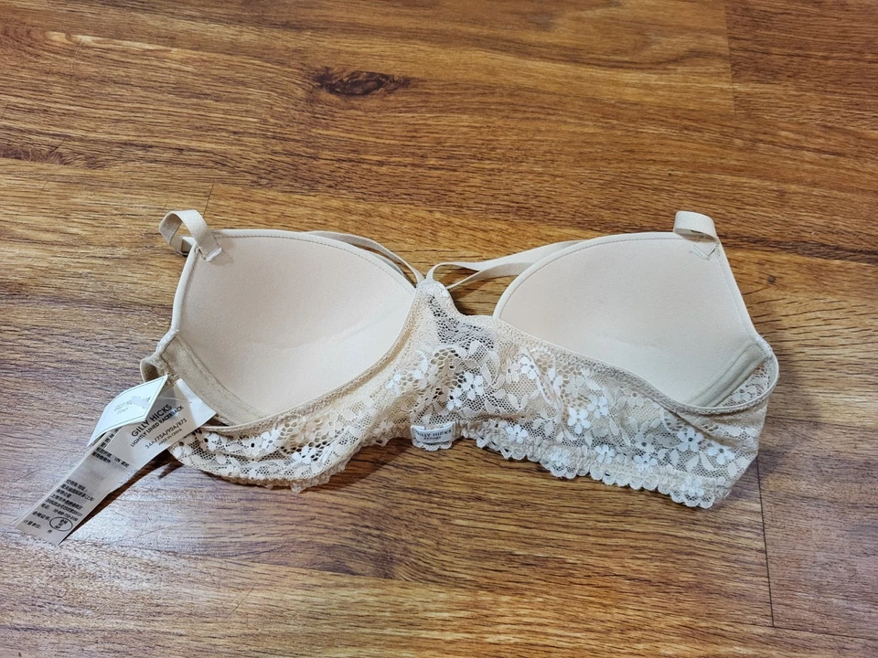 Gilly Hicks Lightly Lined Racerback Size 34A Beige  Bra - Image 3 of 4
