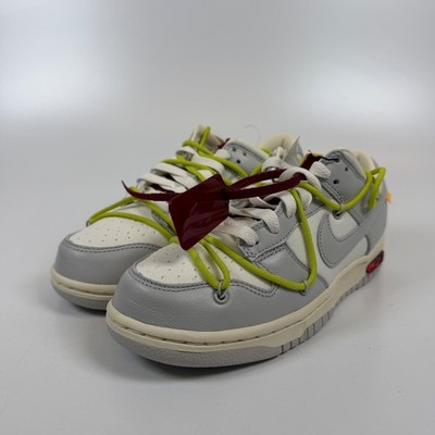 Nike Dunk Low Off-White Lot 08 Sail Neutral Grey DM1602-106 Mens 6