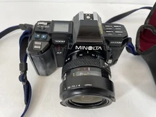 Minolta Maxxum 7000 35mm SLR Film Camera with Minolta  35-70mm  lens Works