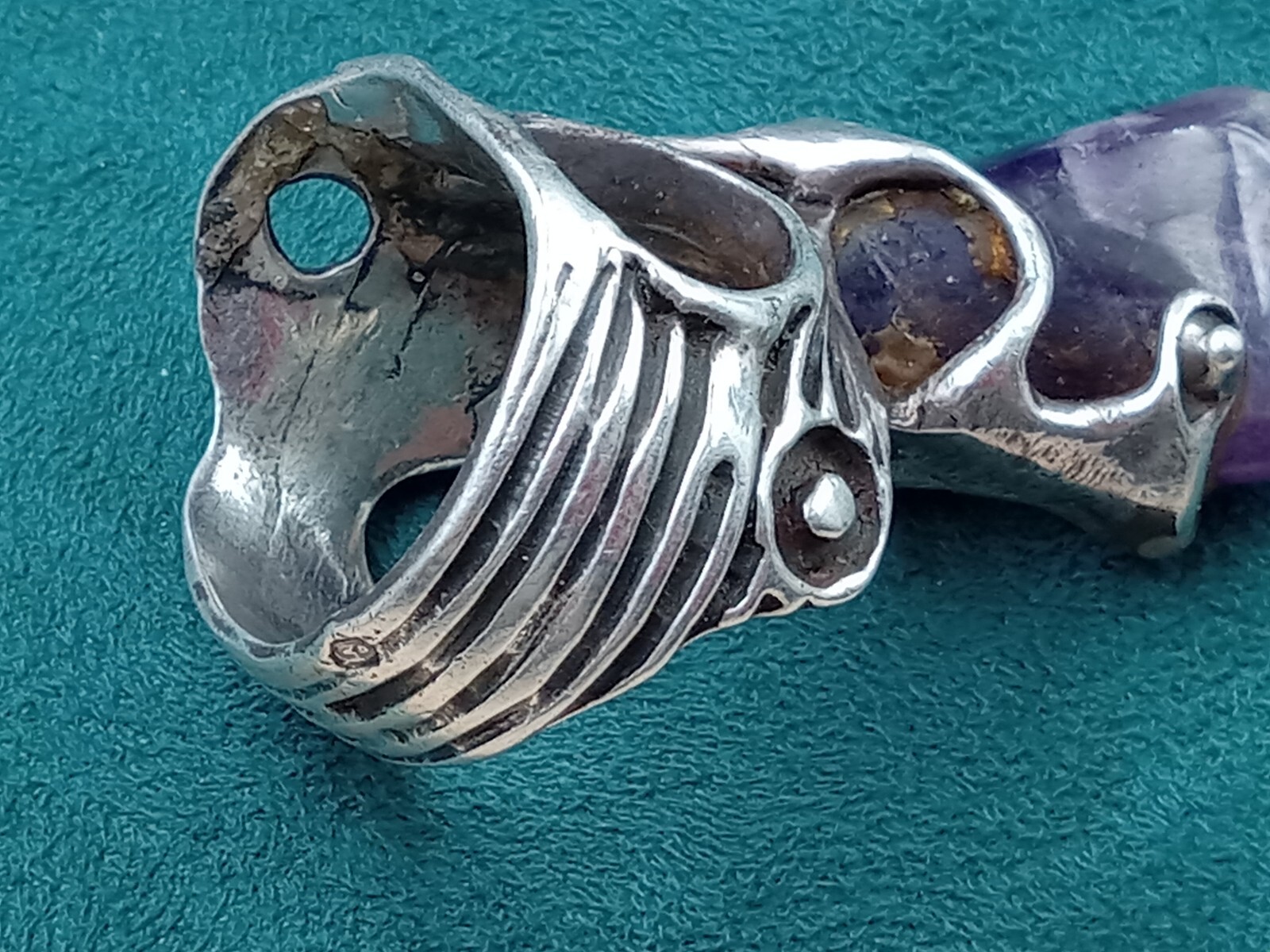 Statement Modernist Artisan Created Sterling Silv… - image 7