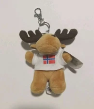 Scandinavian Explorer 71 10' 21" Mini Moose Plushie Plush Keychain Trigger Clip