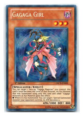遊戯王 ガガガガール　英語版 シークレット ORCS-EN003 Gagaga Girl ORCS-EN003 1st Edition Secret Rare NM | eBay