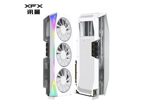 RGB XFX Mercury AMD Radeon RX 9070XT OC White Gaming Edition - Picture 2 of 7
