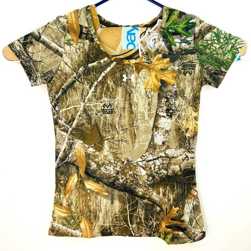 Under Armour UA Womens Threadborne Early Season Camo SS RealTree Size Md - Picture 4 of 11