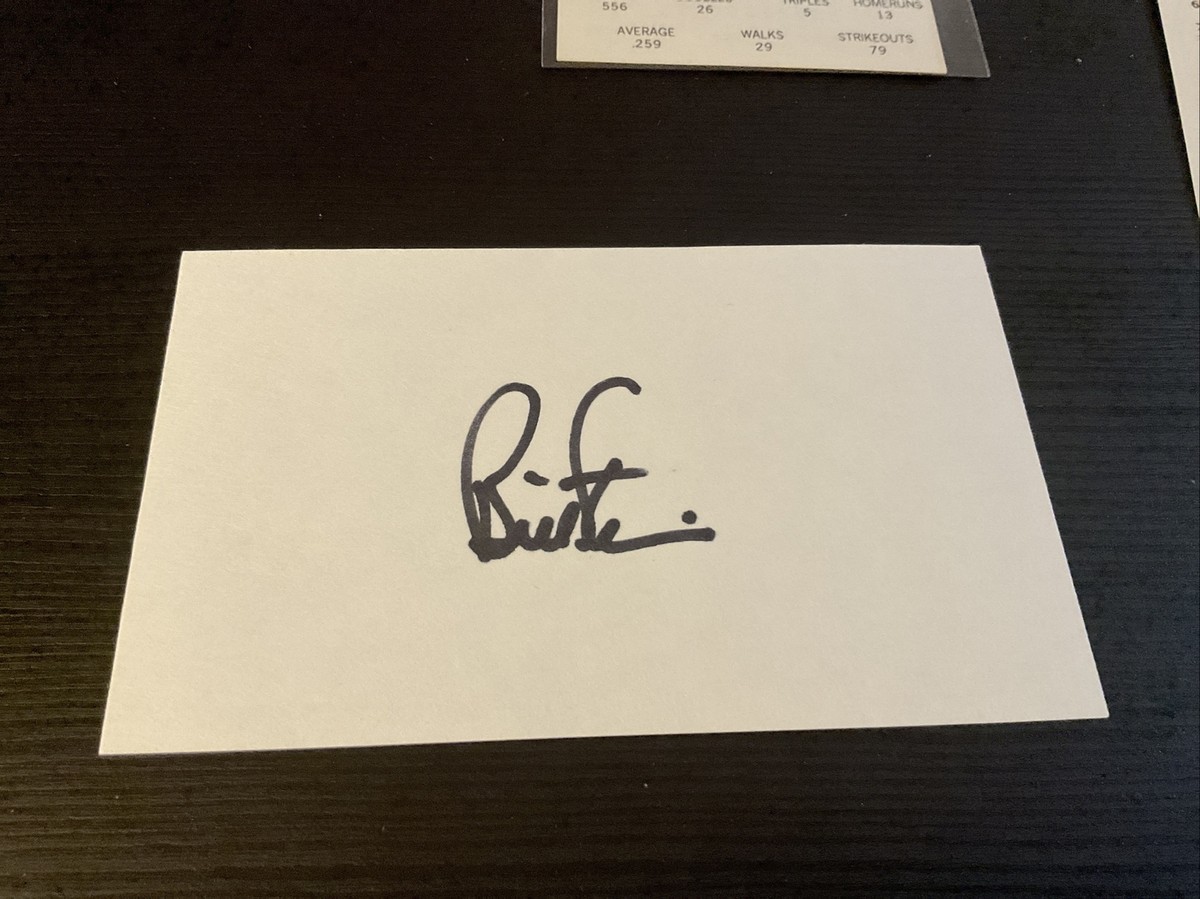 のーまーく Bill Stein Signed 3X5 Index Card (Cardinals) (1972 Debut) | eBay