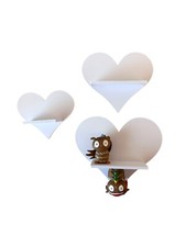 Herz-3er-Set Tonieregal Tonie Toniebox Wandregal Regal Shelf Ergänzungs-Set