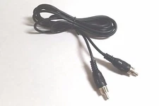 GC ELECTRONICS 30-404 6FT RCA MALE TO MALE BLACK CABLE