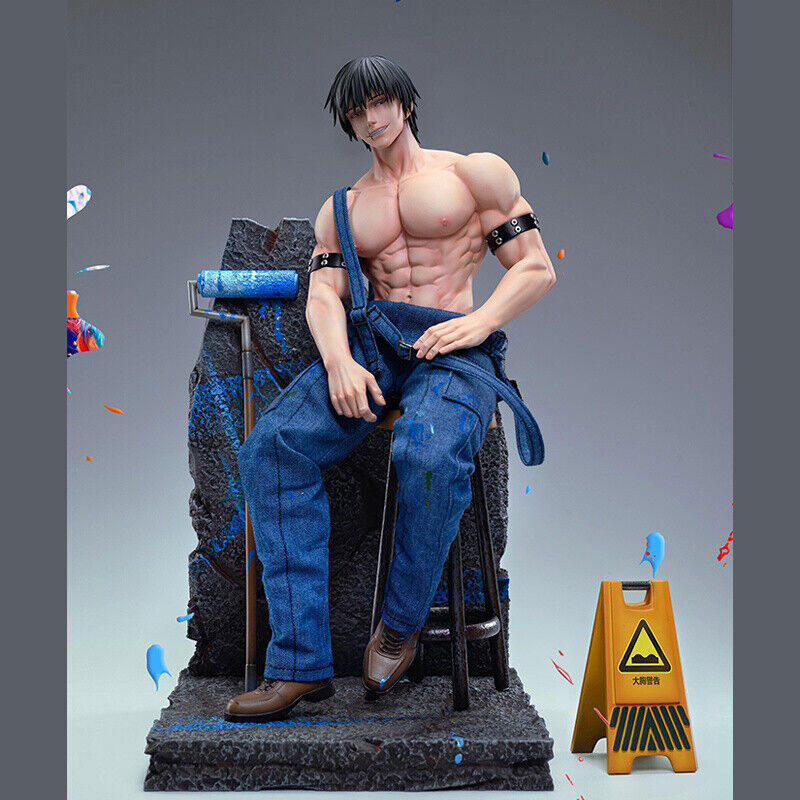 Figura Estatua Modelo GK Jujutsu Kaisen Fushiguro Toji 1/6 con Dos Cabezas Coleccionables