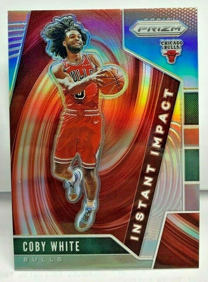 Coby White 2019-20 Panini Prizm Instant Impact SILVER Prizm Refractor RC #6 SP