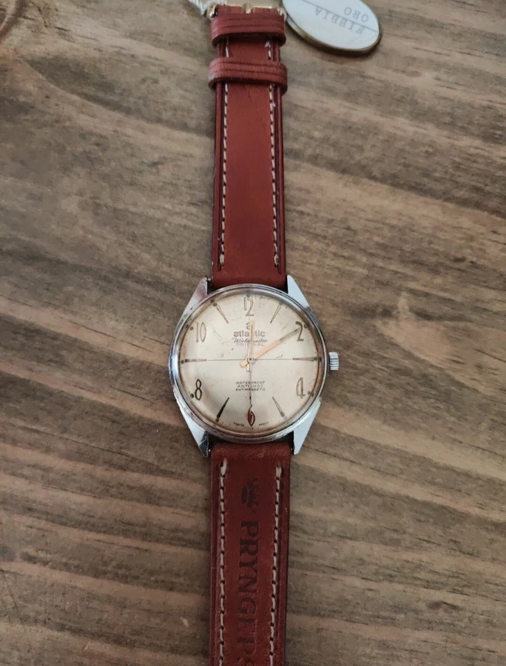 OROLOGIO MECCANICO SVIZZERO ATLANTIC WORLDMASTER ORIGINAL 61660 Stainless Steel - Imagen 3 de 4