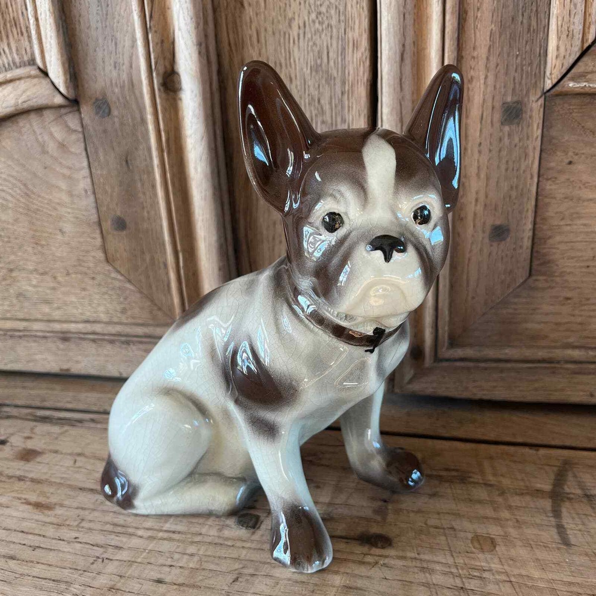 〜50s Vintage Chalkware French Bulldog 置物 50s Vintage Chalkware French Bulldog 置物