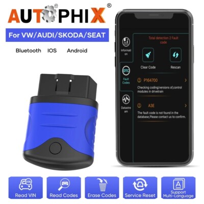 AUTOPHIX 3310 Auto Alle Systeme Fehlercode Leser Bluetooth OBD2 Scanner für VW