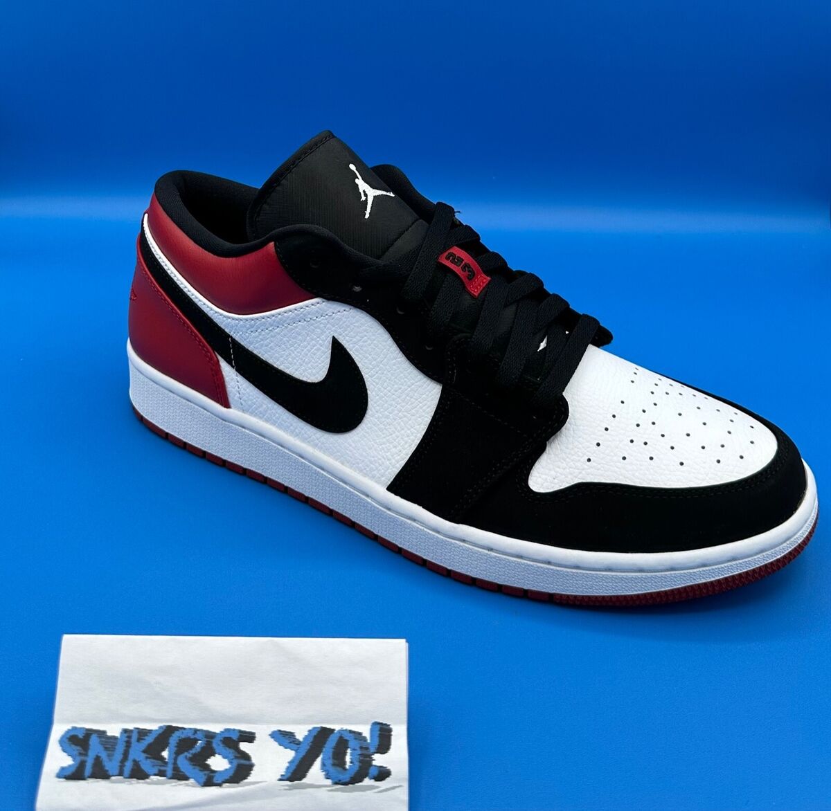【冬バーゲン★】 Men's (553558-116) 2019 Toe Black Low 1 Jordan Sizes 12 & 10.5 シューズ(男性用)