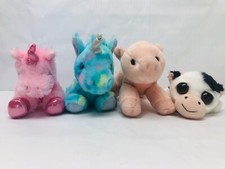Aurora Plush Stuffed Animals Lot Unicorns, Pig Cow Stuffed Animals Set BIN 19