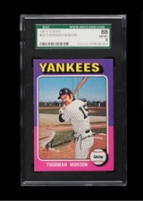 1975 Topps Thurman Munson #20 SGC 8/88 NM-MT High Grade NY Yankees