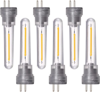 EASYIVY 8er Pack S14 LED Leuchtmittel Plug in 1W S14 Ersatz LED Glühbirnen 2700K Warm...